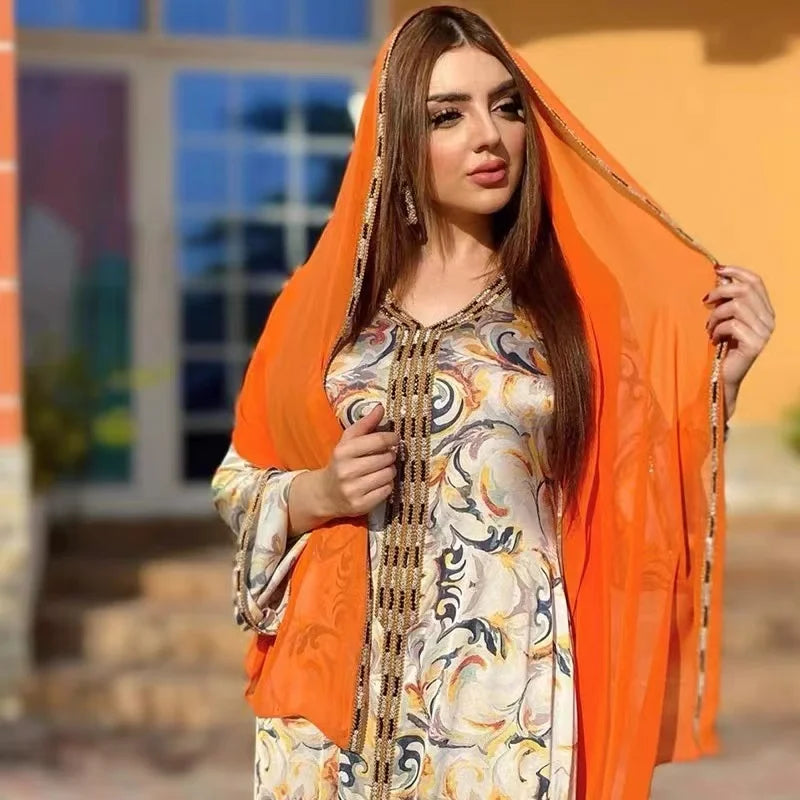 Abaya dress luxury 2025  Robe Arabic