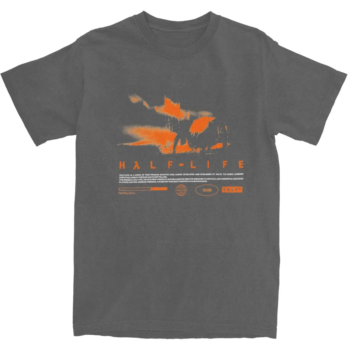 Men T Shirt Videogames HALFS LIFES V3