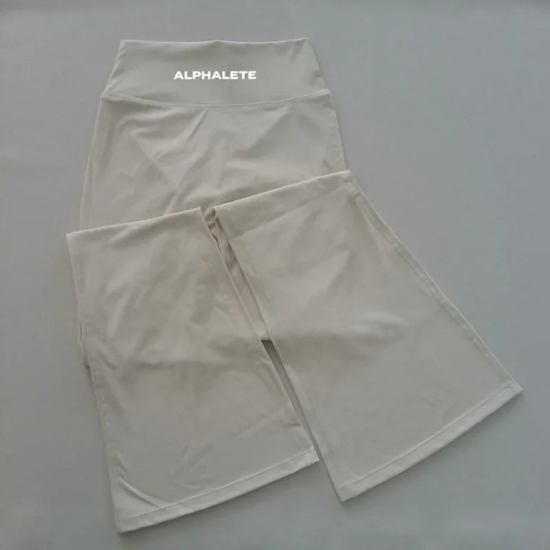 ALPHALETE Fashion Yoga Pants Spice Pilates Girls Summer New High Quality Hip Lift New Sports Fitness Elastic Long INS Hot Sales