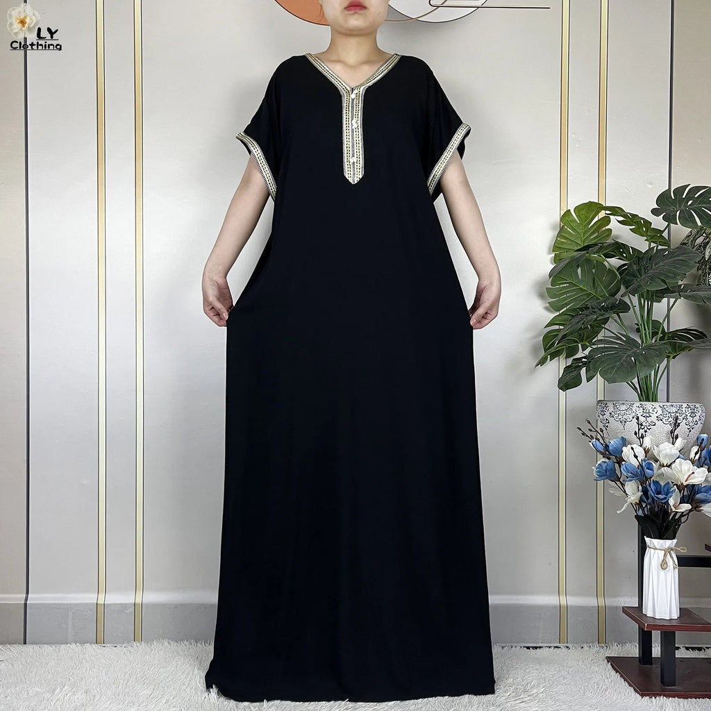 New Summer  Abaya Dresses for Women Traditional Clothing Attire  Loose Robe