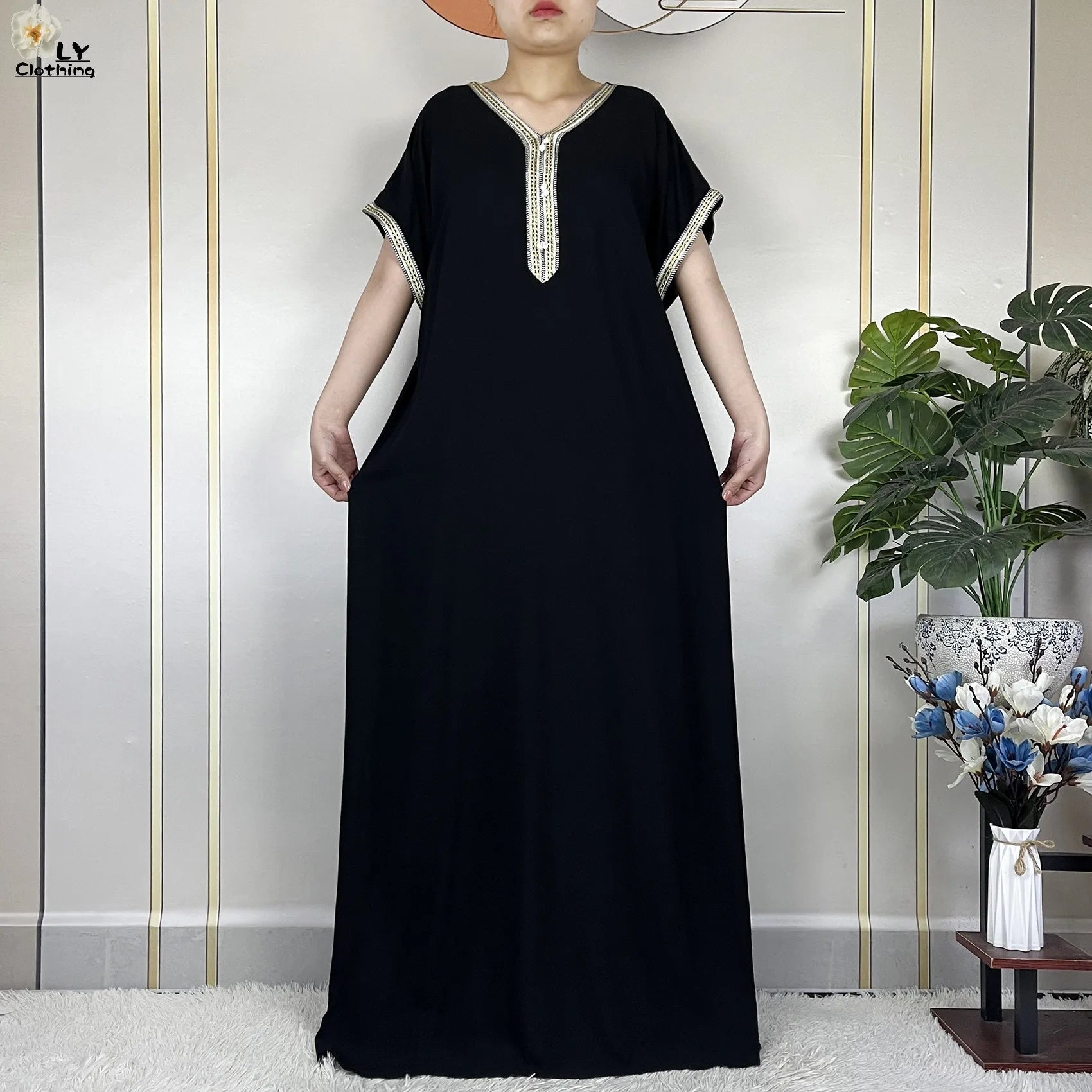 New Summer  Abaya Dresses for Women Traditional Clothing Attire  Loose Robe