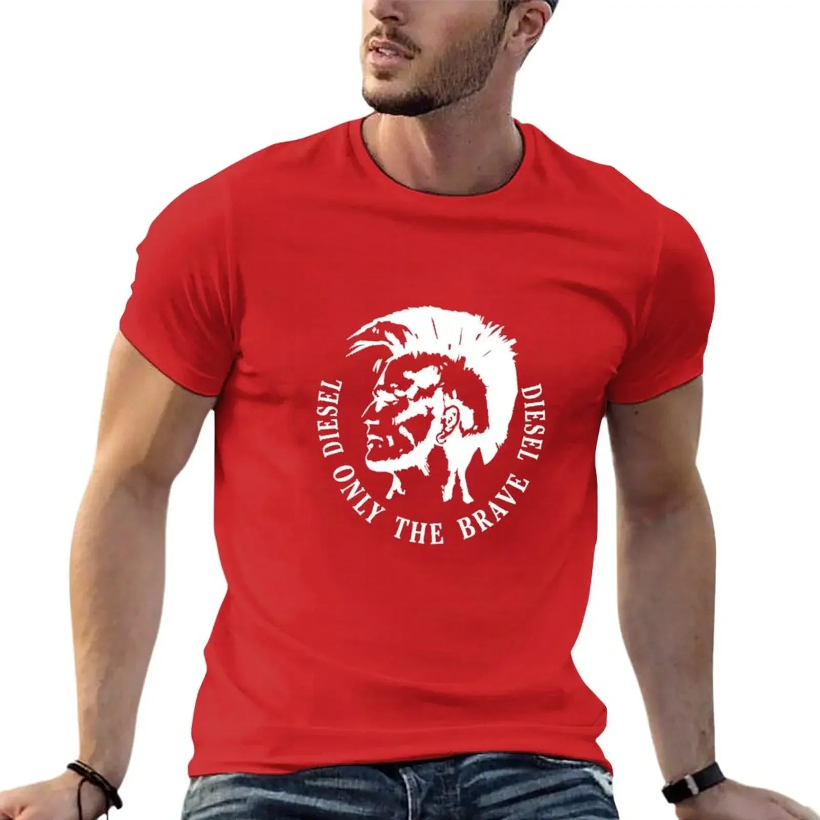 T-Shirt for men graphic New Outfits only the brave Estilo graphic printed