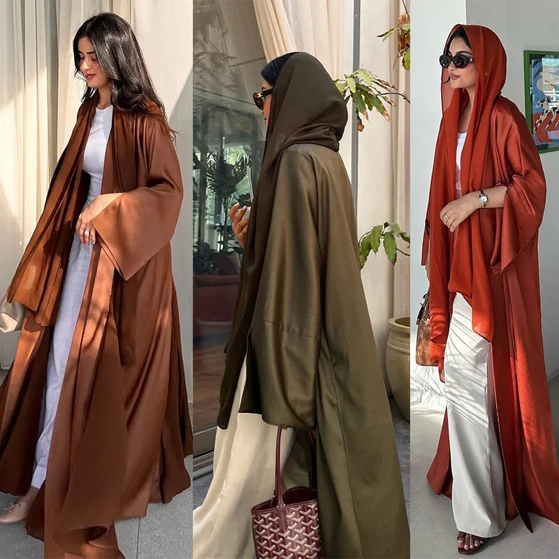 Dubai Open Abayas for Women Eid Ramadan Dress Turkey Kaftan Kebaya Caftan Marocain Abaya Dubai Islam Jalabiya Arab