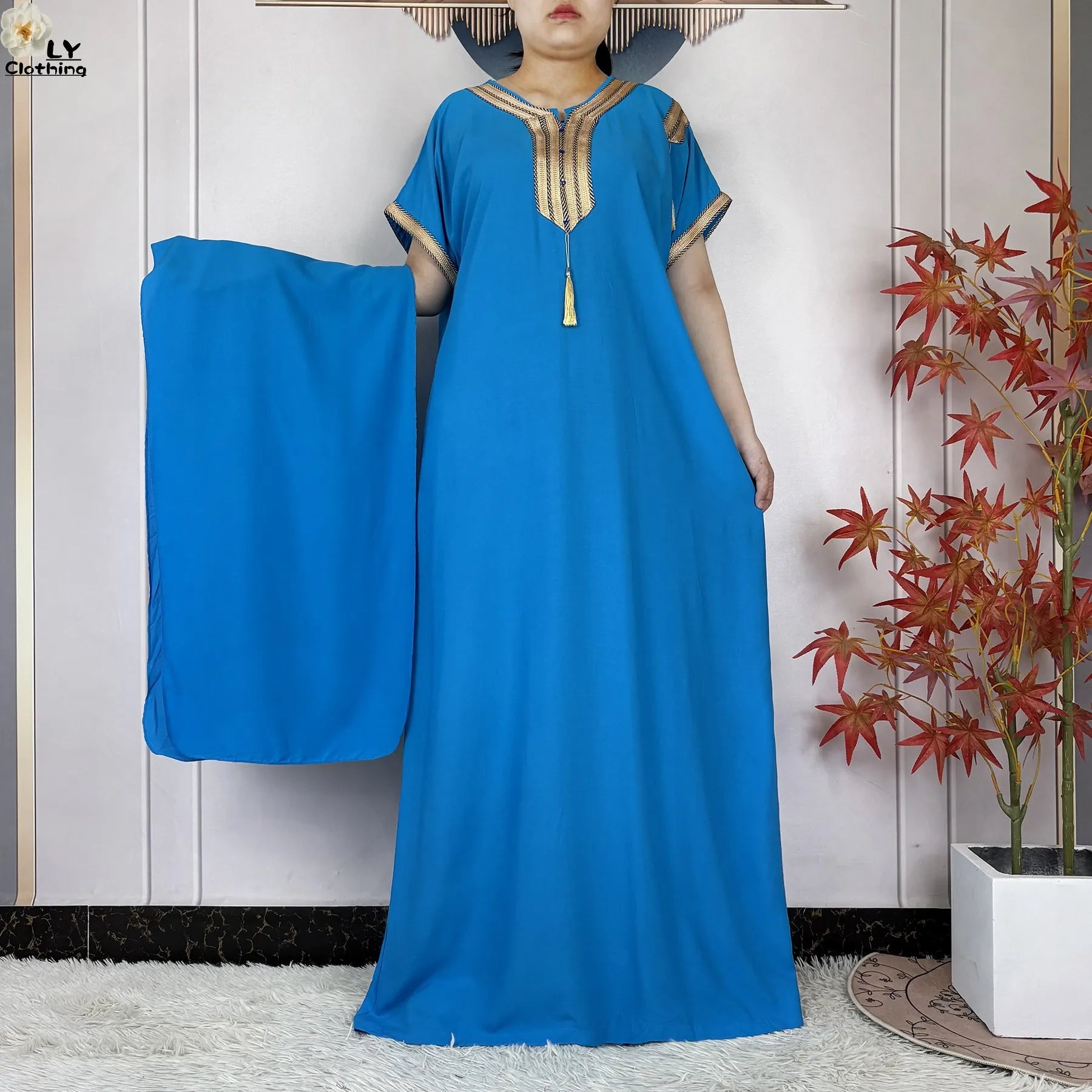 New Summer  Abaya Dresses for Women Traditional Clothing Attire  Loose Robe
