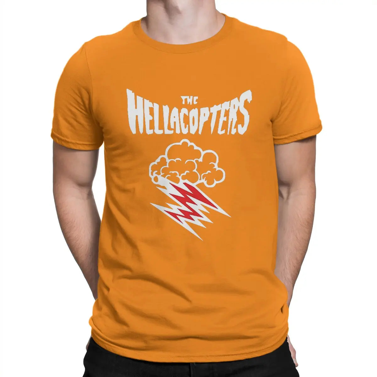 Rock Band T Shirts for Men Casual  Hella copters