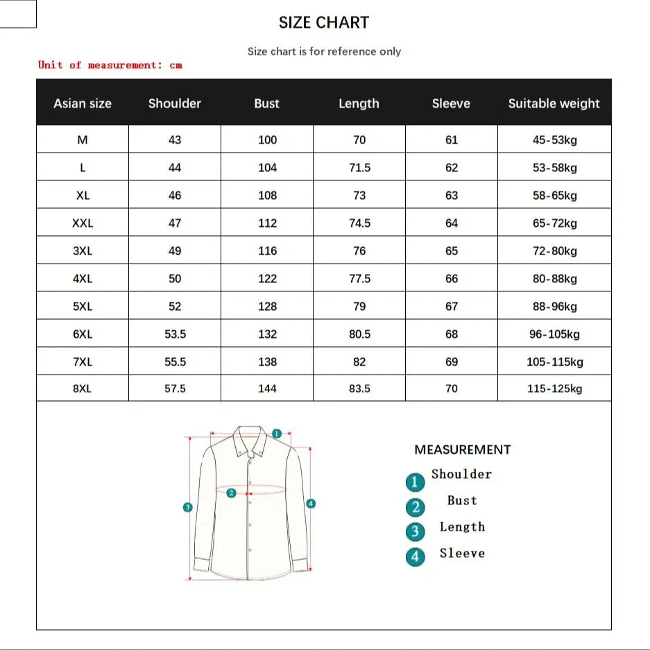 Men Solid Color Shirt Casual White Long Sleeve Shirt