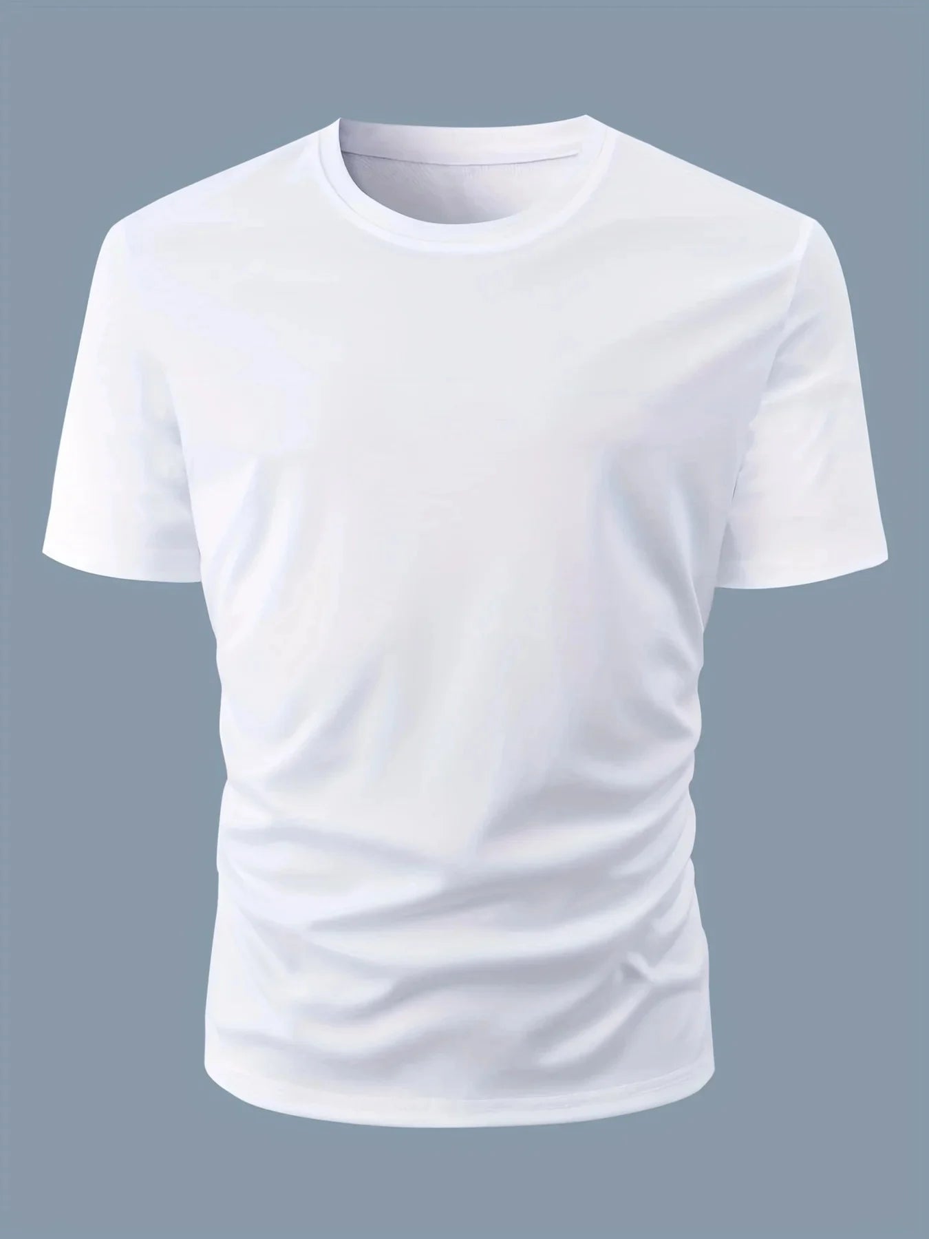 Summer men's 100% cotton casual loose fit large  round neck short sleeved High Street Unisex style