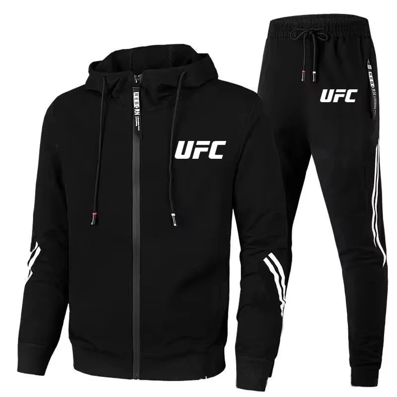 Fashionable new men's and women's casual sportswear set; fashionable pants and jacket, printed outdoor 2025