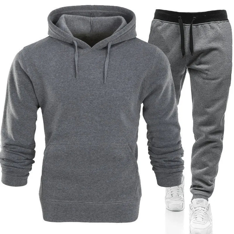 F Sweatshirt 2 pc set Pullover  Men's Fashion Winter Hoodie Sportswear
