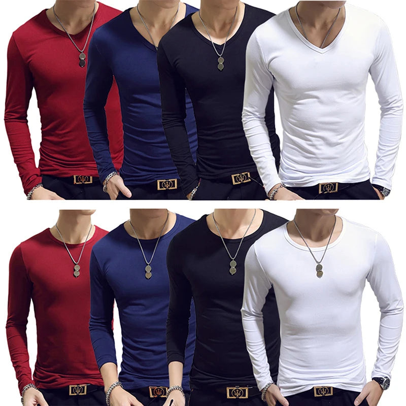 2025 New Tennis T Shirts Men Long Sleeve T-Shirt Sportswear Fitness T Shirts For Men Slim Fit T Shirts