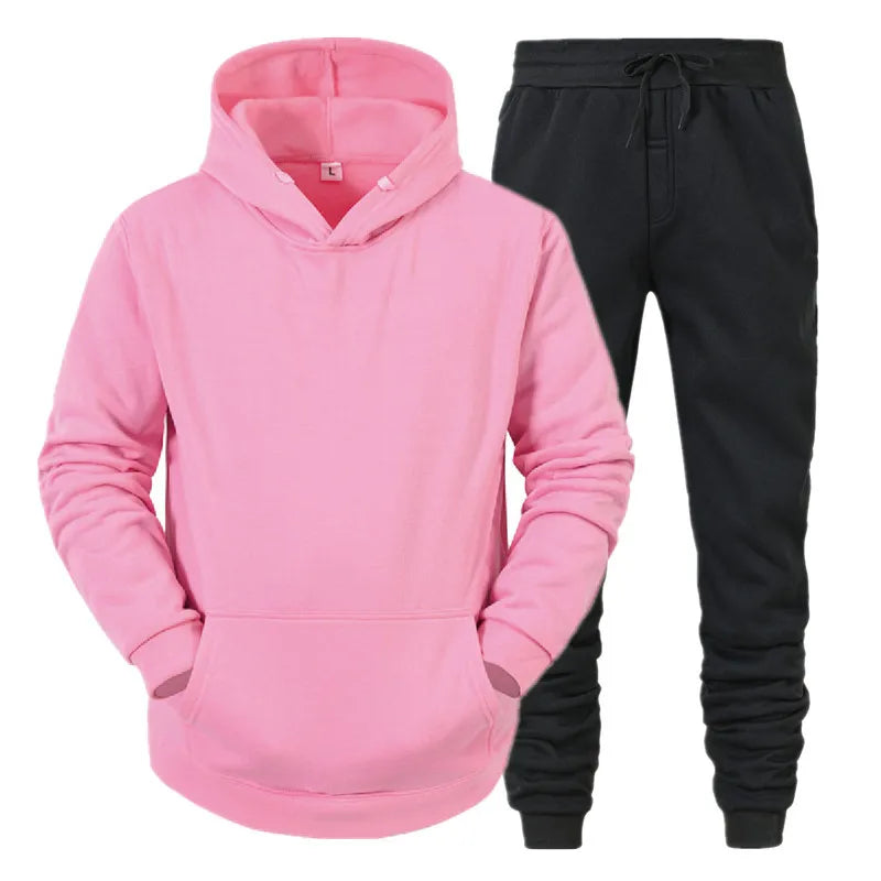 Men Sportswear Sweater Suit Hoodies + Pants Sports Clothing Spring Autumn Sets Jogging Trousers Running  Tracksuits