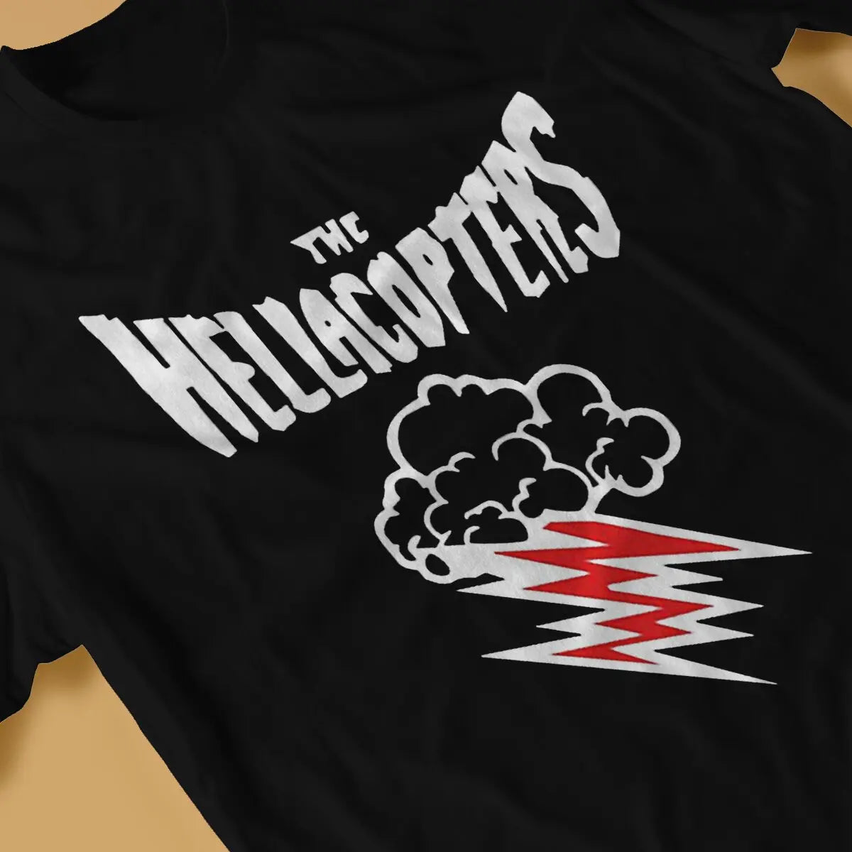 Rock Band T Shirts for Men Casual  Hella copters
