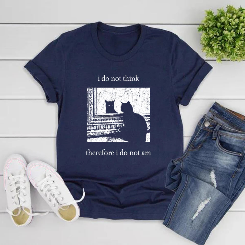 Women's Printed Tshirt Vintage Unisex Goth Shirt Streetwear Tops