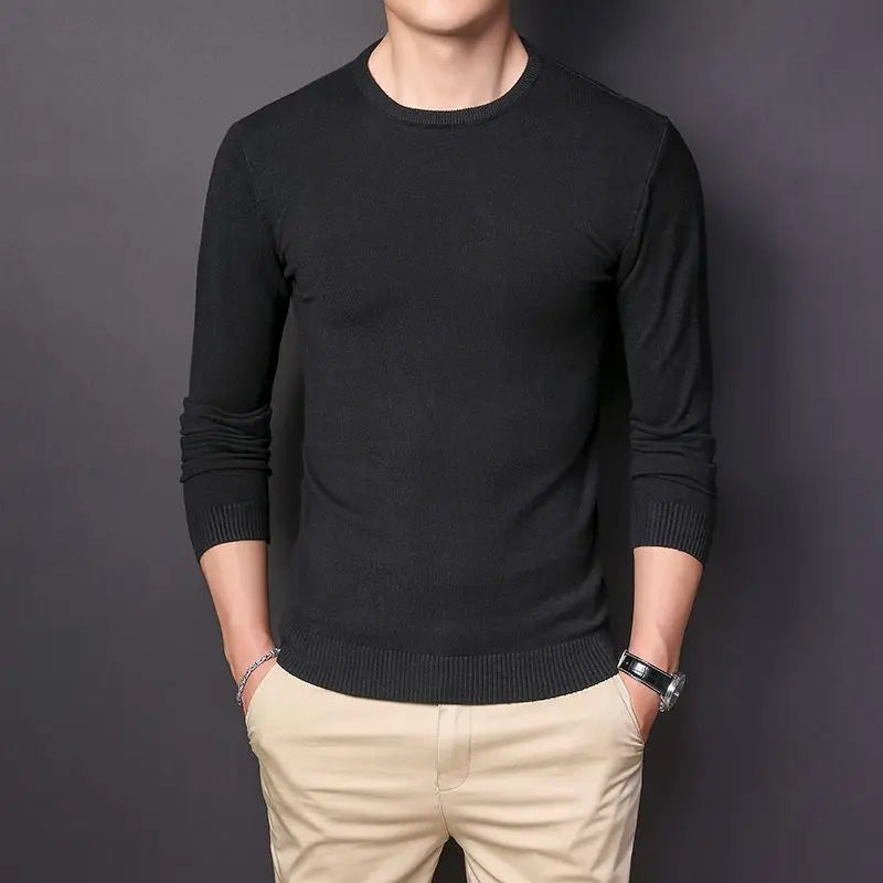 Men's Clothing Autumn Winter Long Sleeve New Tops Shirts  Fashion Turn-down Collar Simple Comfortable Versatile Selling Solid