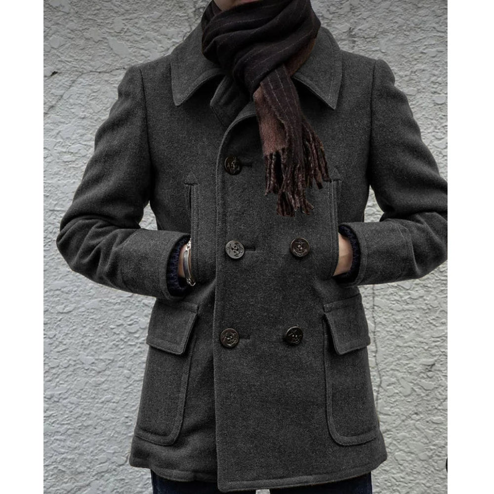 Korean Reviews Clothes New Autumn and Winter  Mens' Woolen Autumn Jackets Casual Simple Men's Jackets Outerwear and Coats