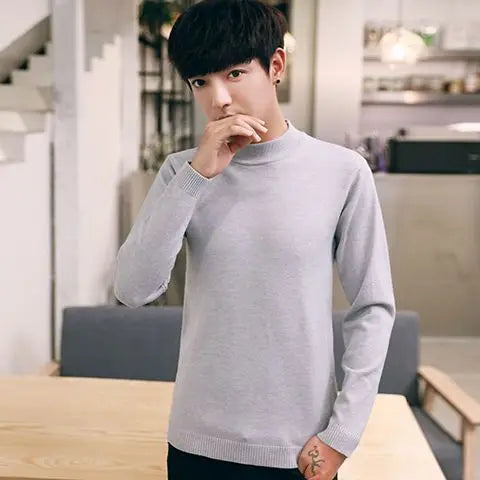 Men's Clothing Autumn Winter Long Sleeve New Tops Shirts  Fashion Turn-down Collar Simple Comfortable Versatile Selling Solid