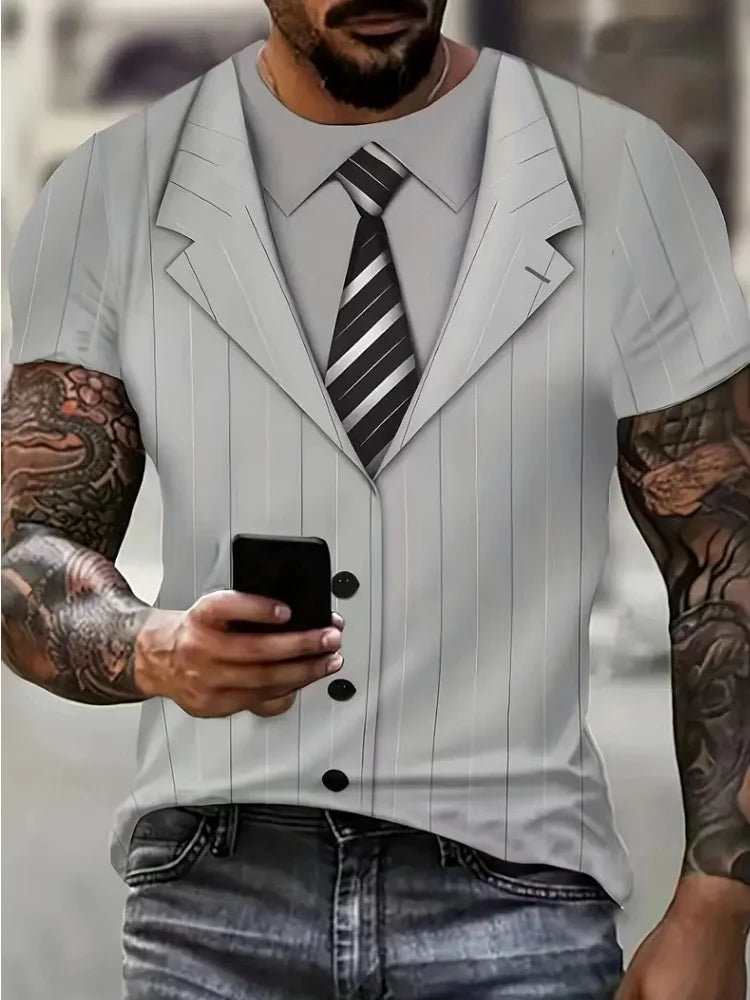 T-Shirts Man Fashion Cool Formal 3D Printed