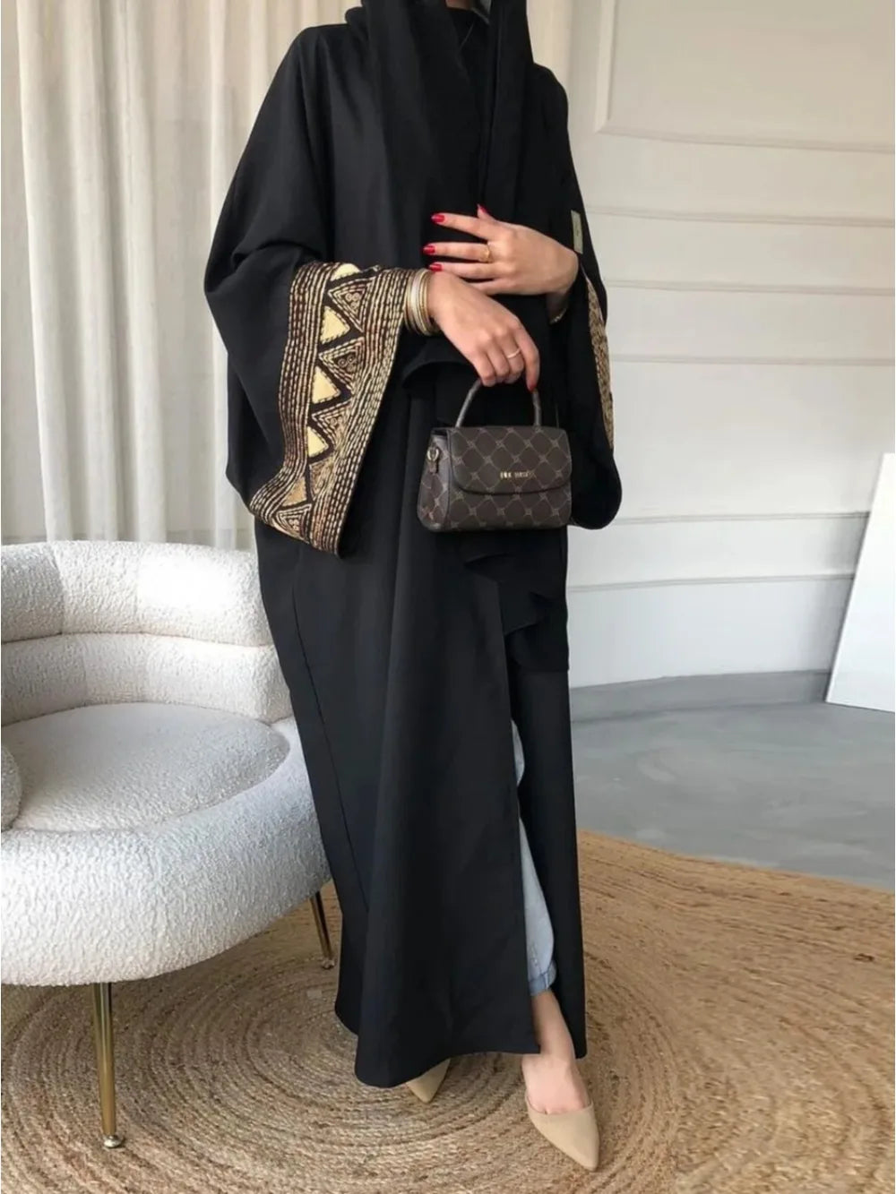 Abayas Eid  for Women Dubai Dresses Embroidery Ramadan Islam  Arab Long Robe 2025