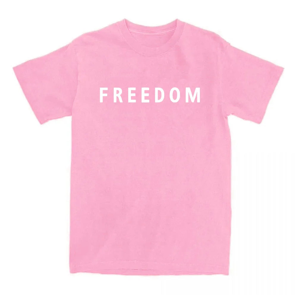 Freedom Charlie Kirk T-shirt Cotton Loose Casual Female/Male Tshirts