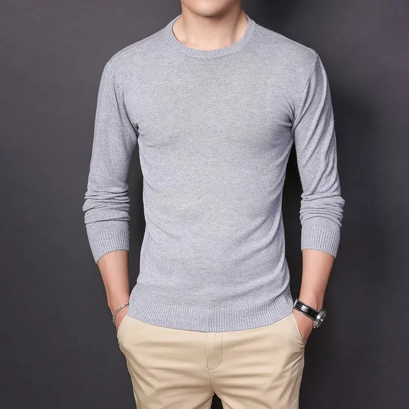 Men's Clothing Autumn Winter Long Sleeve New Tops Shirts  Fashion Turn-down Collar Simple Comfortable Versatile Selling Solid