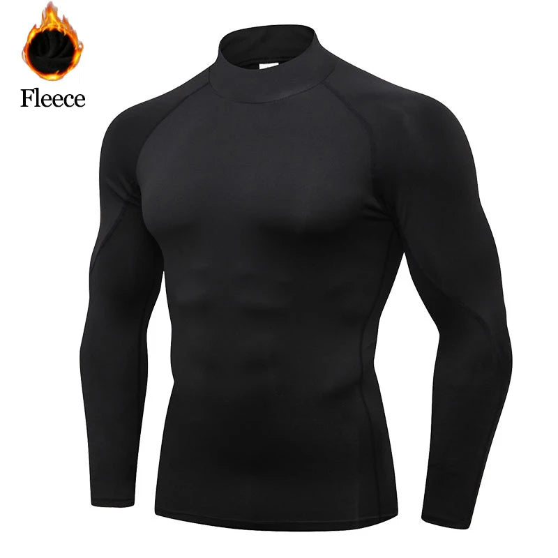 Winter T Shirt For Men  Thermal High Quality Soft Thin fleece keep warm Shirt
