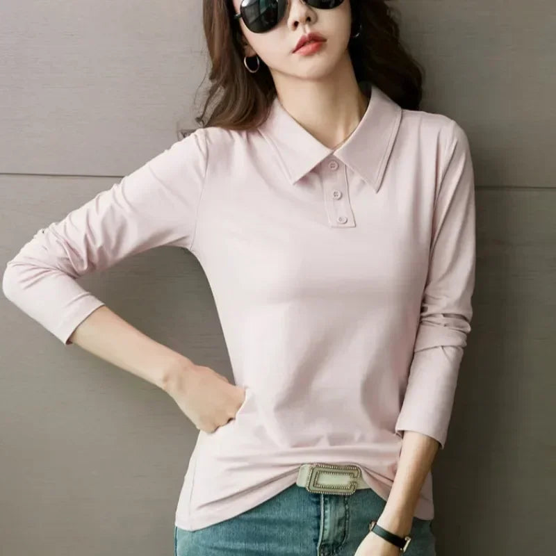 T-shirts Female Long Sleeve Original Polo