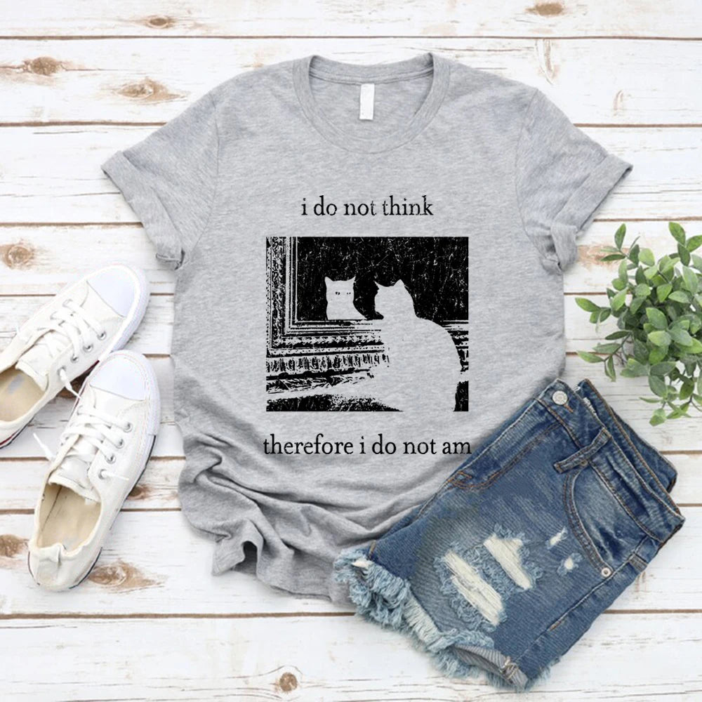 Women's Printed Tshirt Vintage Unisex Goth Shirt Streetwear Tops