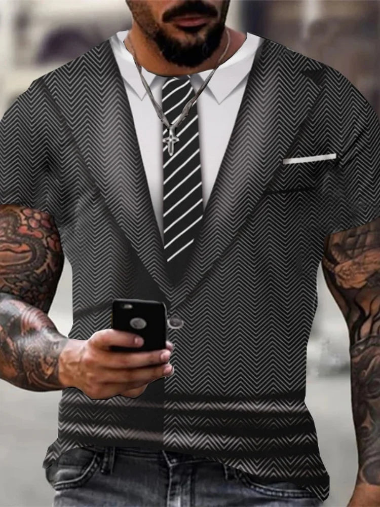 T-Shirts Man Fashion Cool Formal 3D Printed