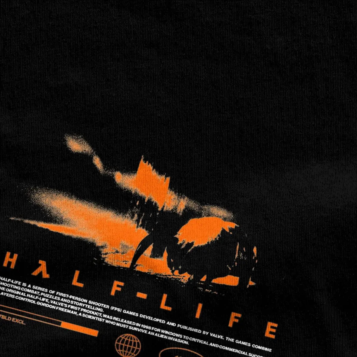 Men T Shirt Videogames HALFS LIFES V3