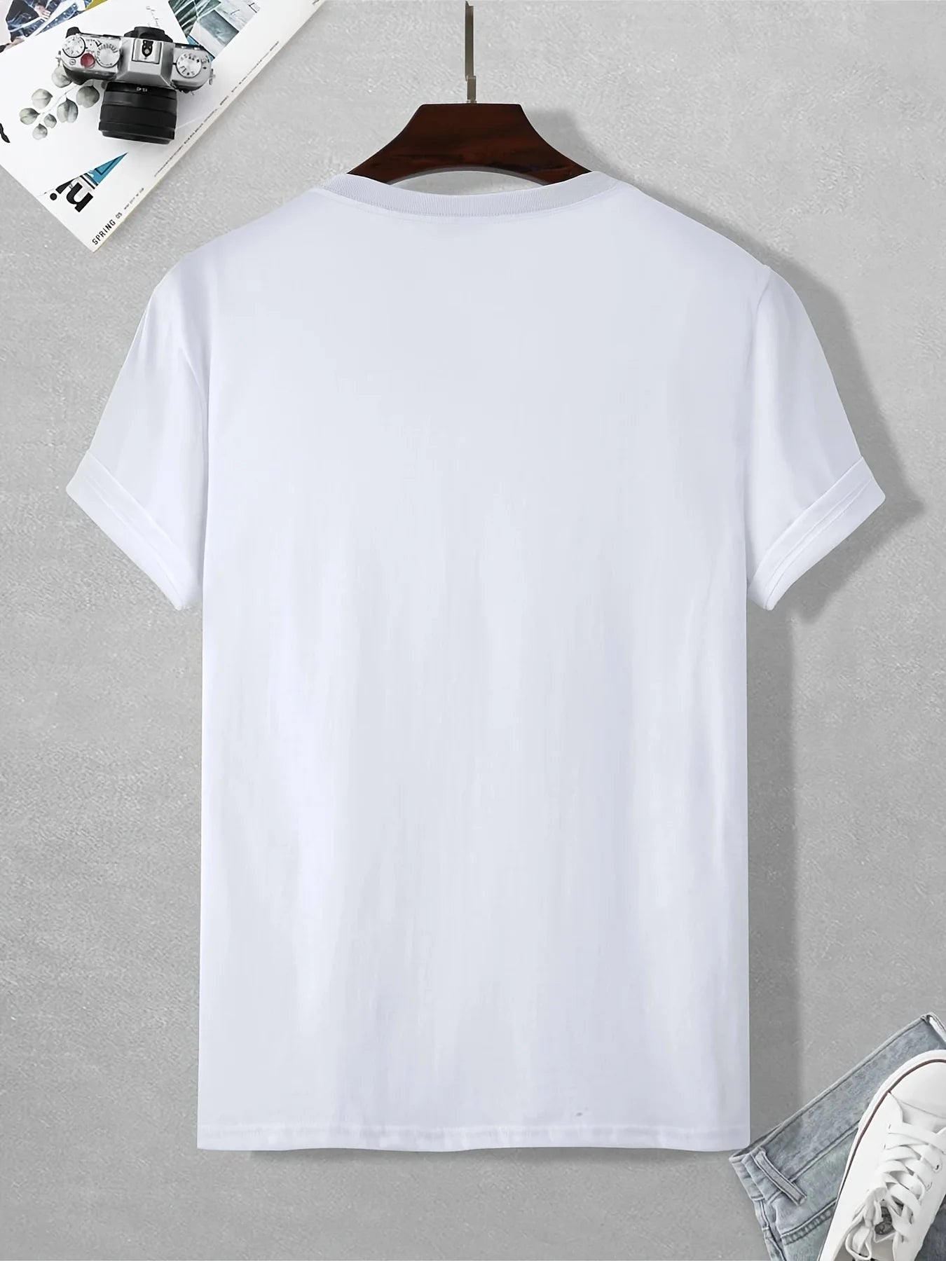 Men's Summer Loose Fit  100 Cotton be Kind Print T-shirt Tops O-neck Pactwork