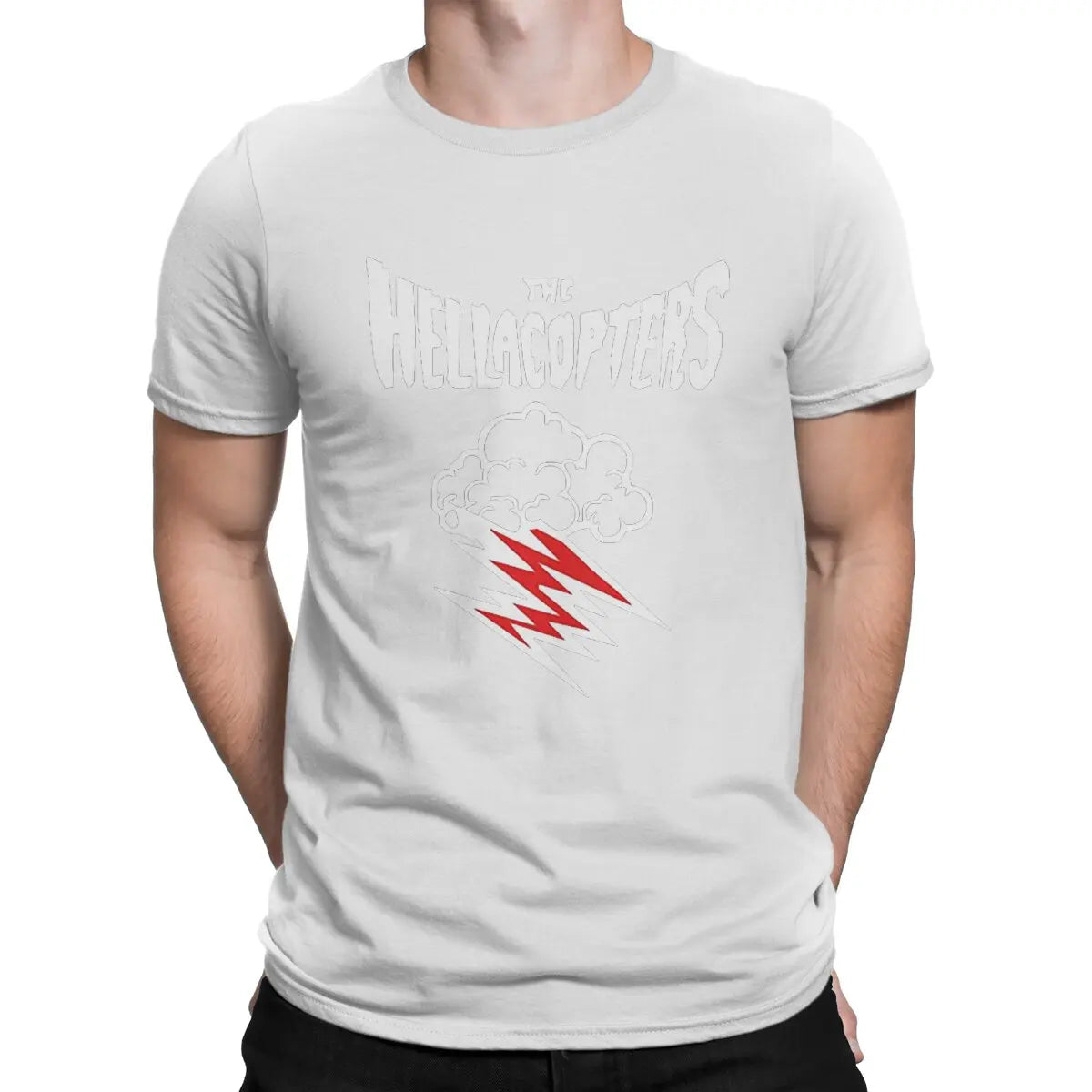 Rock Band T Shirts for Men Casual  Hella copters