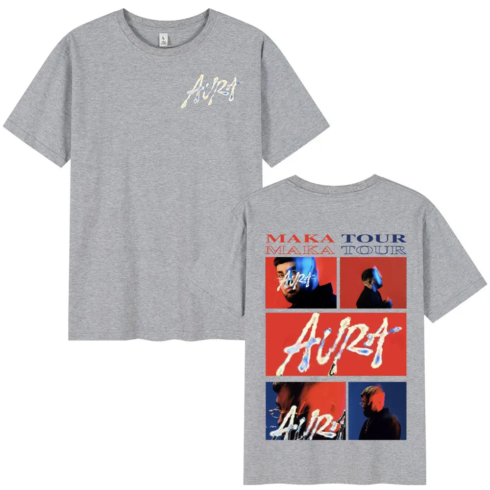 Men's/women's t shirts Rapper Maka Aura 2025 Tour Merch
