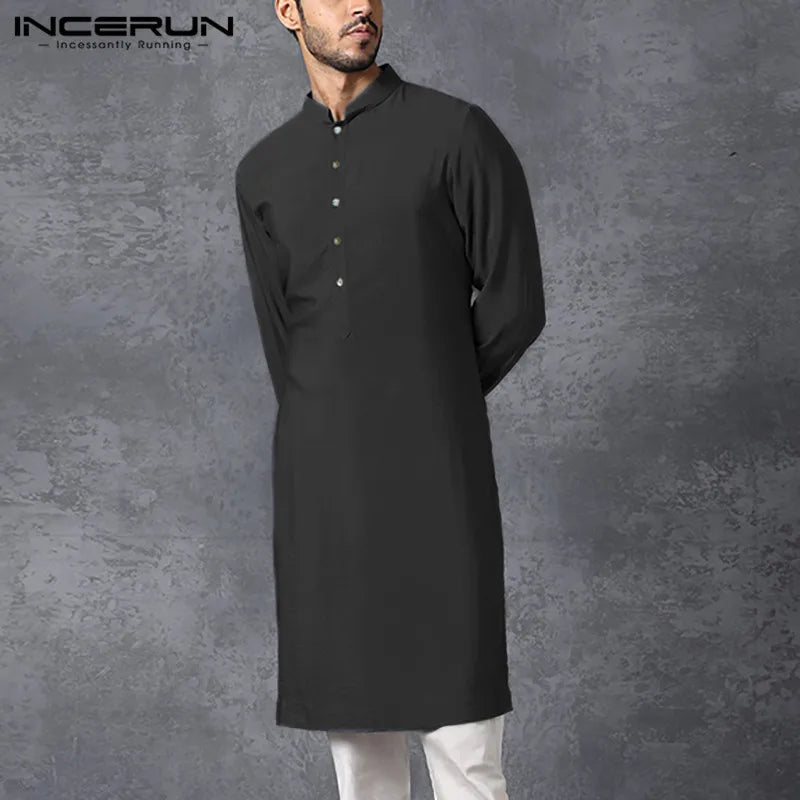 INCERUN Men  Shalwar Kameez 2 Piece Clothing