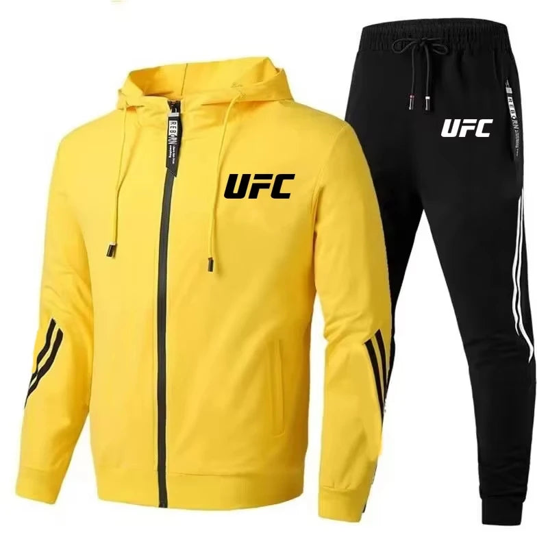 Fashionable new men's and women's casual sportswear set; fashionable pants and jacket, printed outdoor 2025
