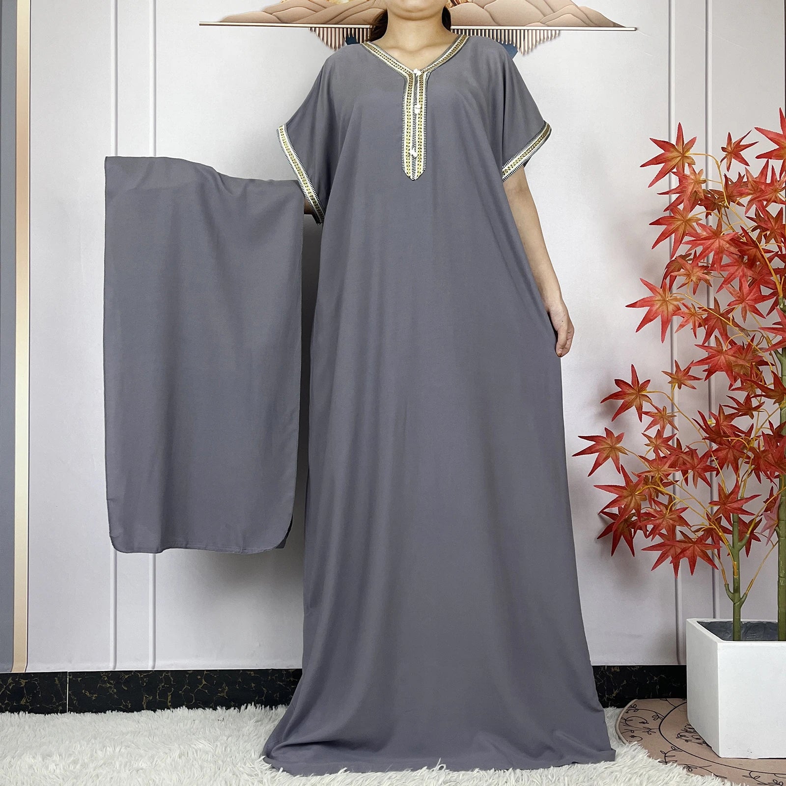 New Summer  Abaya Dresses for Women Traditional Clothing Attire  Loose Robe