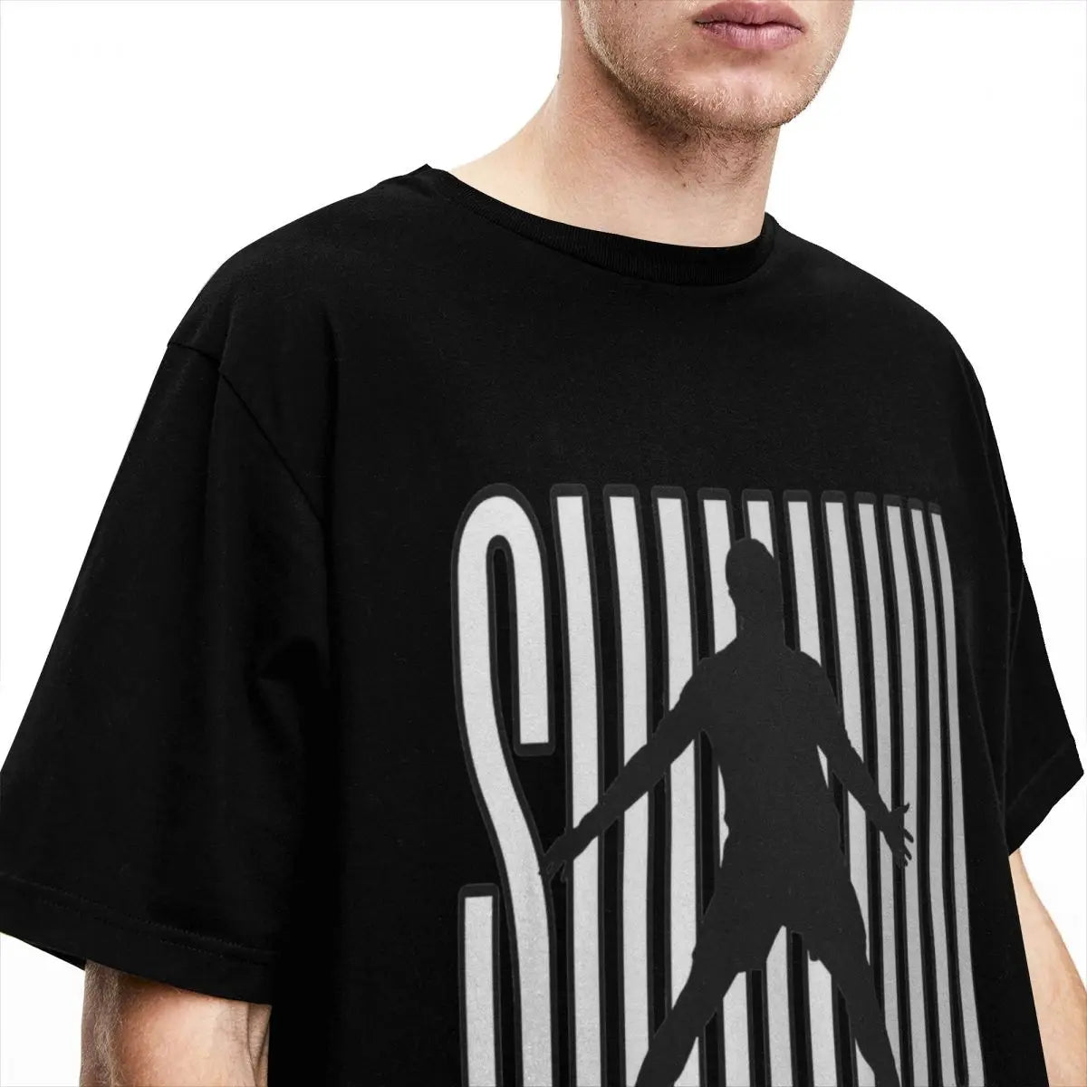 Siuuu CR7 Cristianoed Ronaldoed Funny T-Shirt Summer Y2K T Shirts 100% Cotton Popular Tee Shirt For Adult Short Sleeve DIY Tops