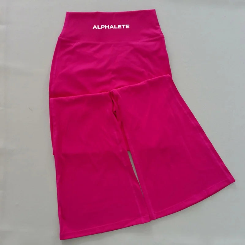 ALPHALETE Fashion Yoga Pants Spice Pilates Girls Summer New High Quality Hip Lift New Sports Fitness Elastic Long INS Hot Sales