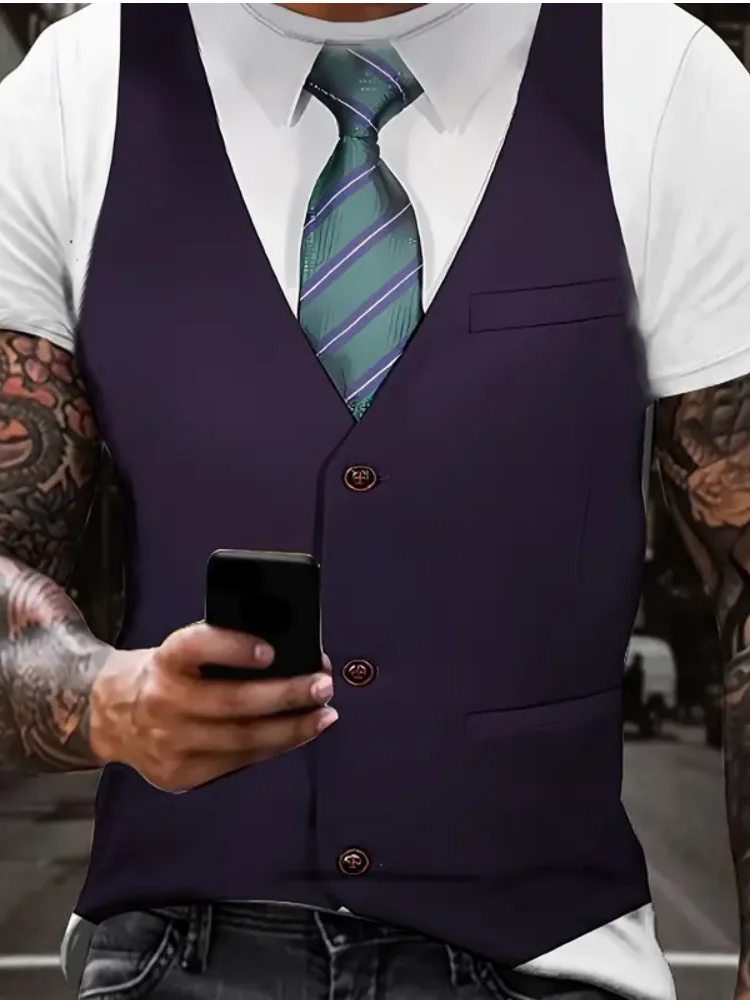 T-Shirts Man Fashion Cool Formal 3D Printed