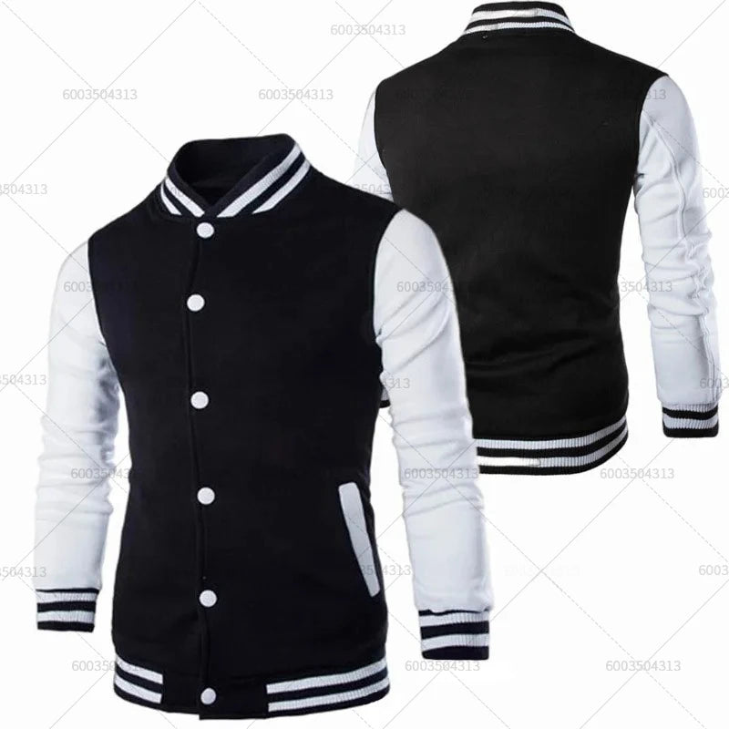Fleece Baseball Jacket Women's Men Autumn Winter Coats O-Neck Streetwear Hoodies Pullover Sweatshirt Tracksuit Clothing Unisex
