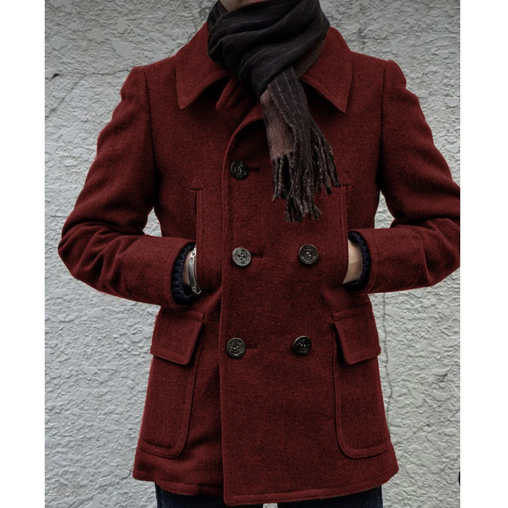 Korean Reviews Clothes New Autumn and Winter  Mens' Woolen Autumn Jackets Casual Simple Men's Jackets Outerwear and Coats