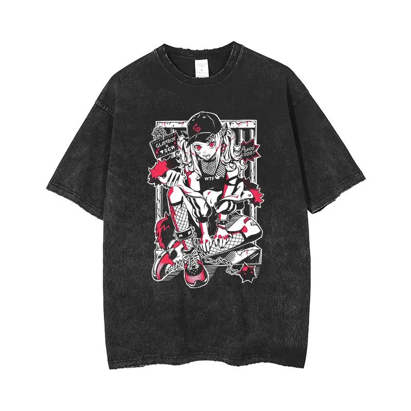 Anime Men's T Shirts Gothic Printed