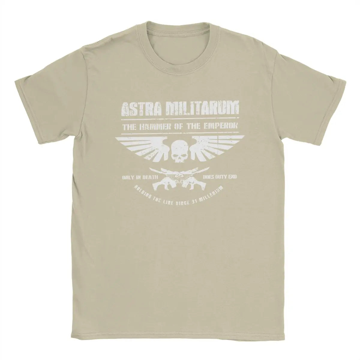 Hammer Of The Emperor T Shirts Men Cotton T- Printed