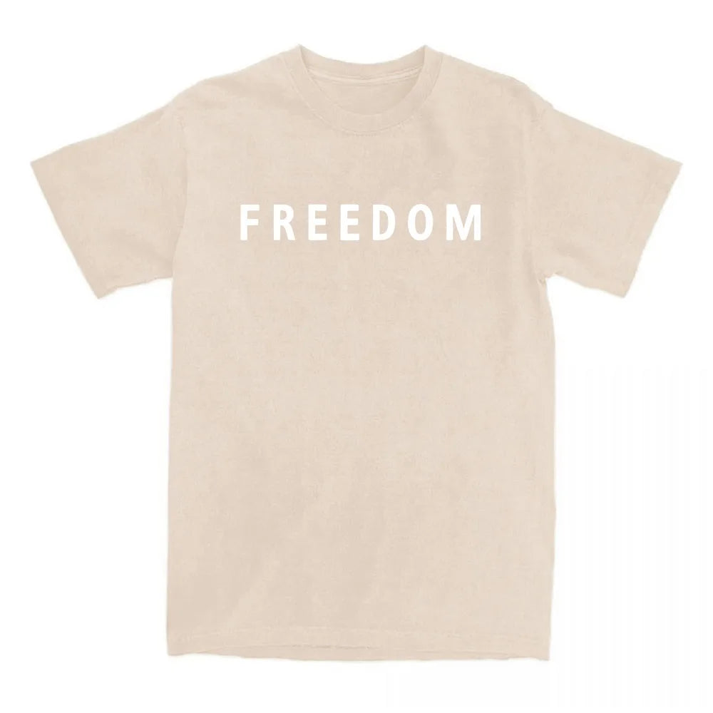 Freedom Charlie Kirk T-shirt Cotton Loose Casual Female/Male Tshirts