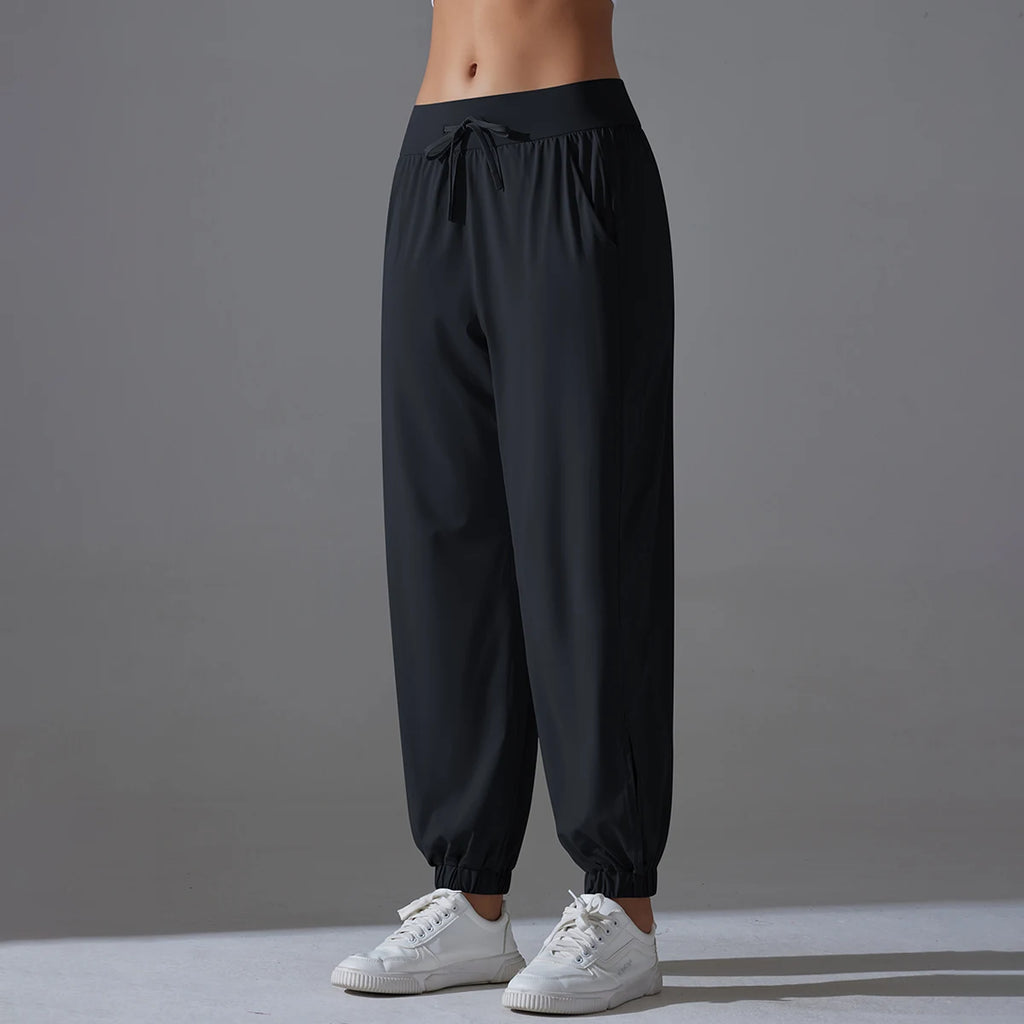 Pants Sports Pants  Wide Legs Slim Fit Breathable Yarn Pants Thin Casual Pants Quick Drying Sweatpants