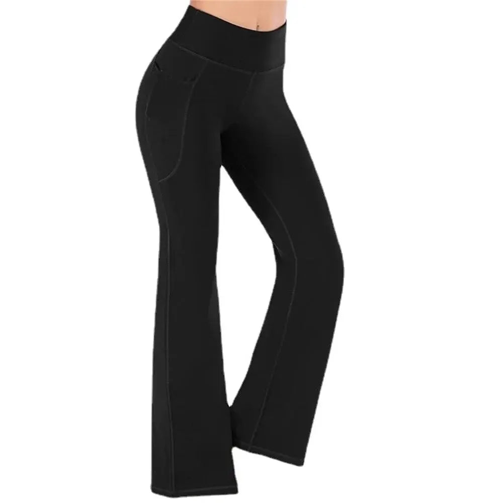 2025 New WOMEN'S Outer Wear Fashion Pants Are Thin and Stretch Popular Yoga Wide-leg Pants Leggings Yoga Pants Fashion