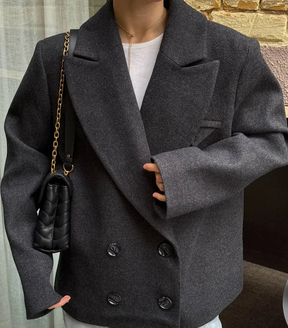 2025 Winter Premium Silk Wool Jacket Fashion Coat Women's