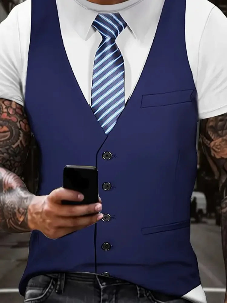 T-Shirts Man Fashion Cool Formal 3D Printed