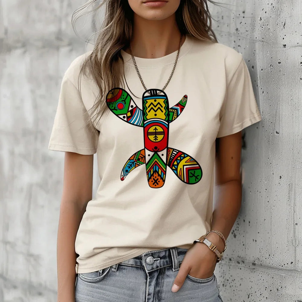 Women anime graphic T shirt female  clothing