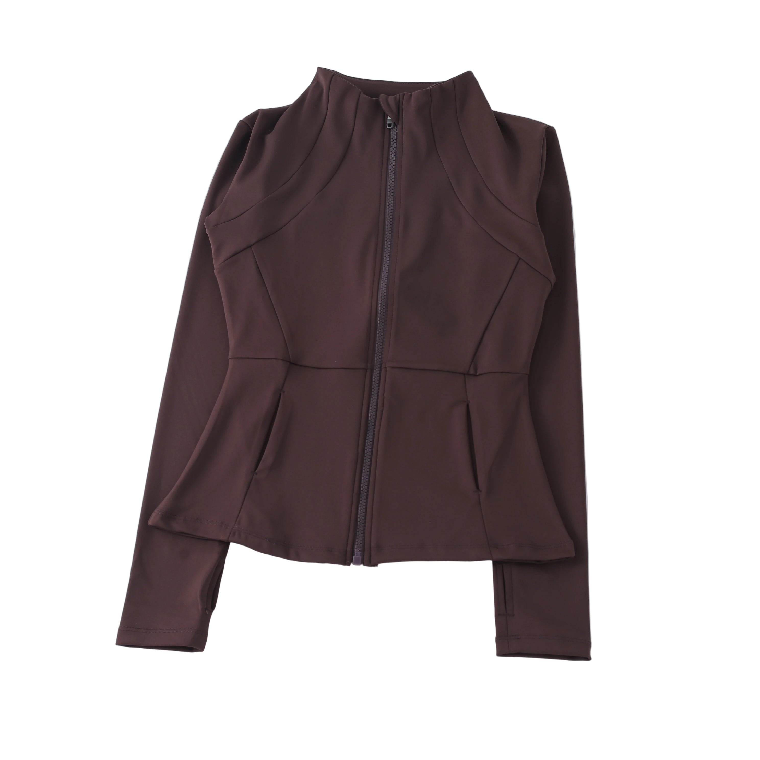 Shop Sleek zippers Yoga Slim Jackets Woman