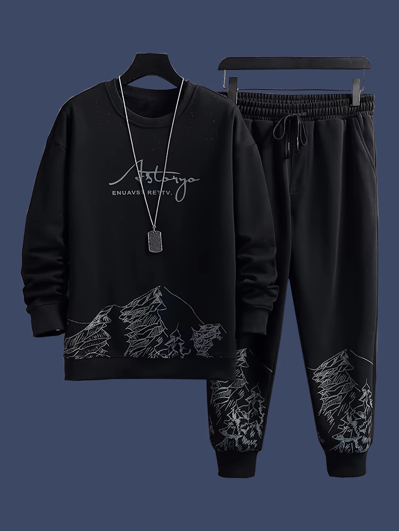 Sports suit for men,spring and autumn hoodie, autumn casual men's wear, paired with one set
